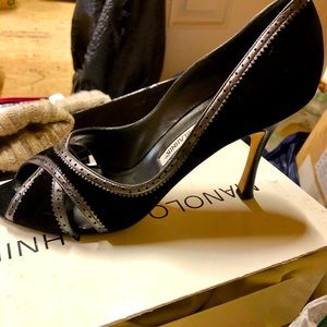 Manolo Blahnik high heels.